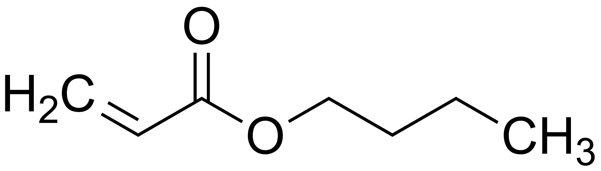 Butyl acrylate chemical structure