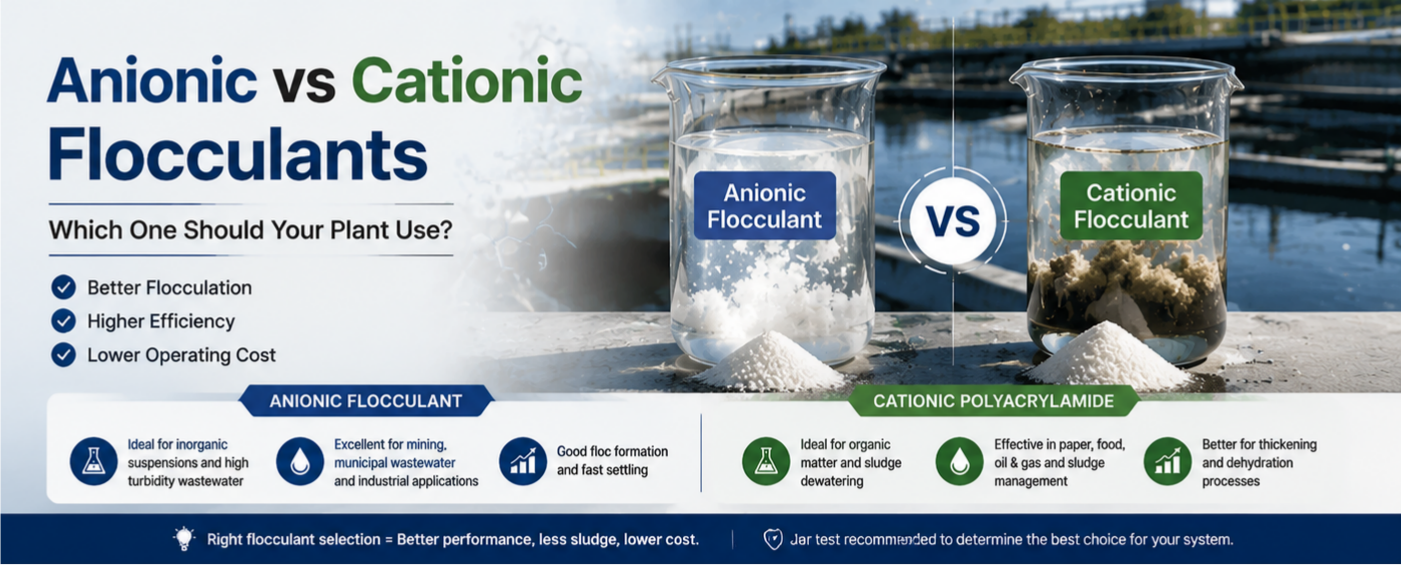 Anionic vs Cationic Flocculants: Which One Should Your Plant Use?cid=1