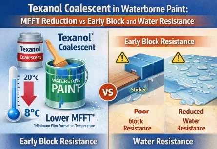 Texanol Coalescent in Waterborne Paint: MFFT Reduction vs Early Block and Water Resistance | TJCY